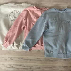 Tre sweatshirts❤️‍🔥 - Säljer dessa tre sweatshirts❤️‍🔥 inget superfint skick därav priset. Använda väldigt sparsamt. Använd gärna ”köp nu”❤️‍🔥80 kronor för alla!
