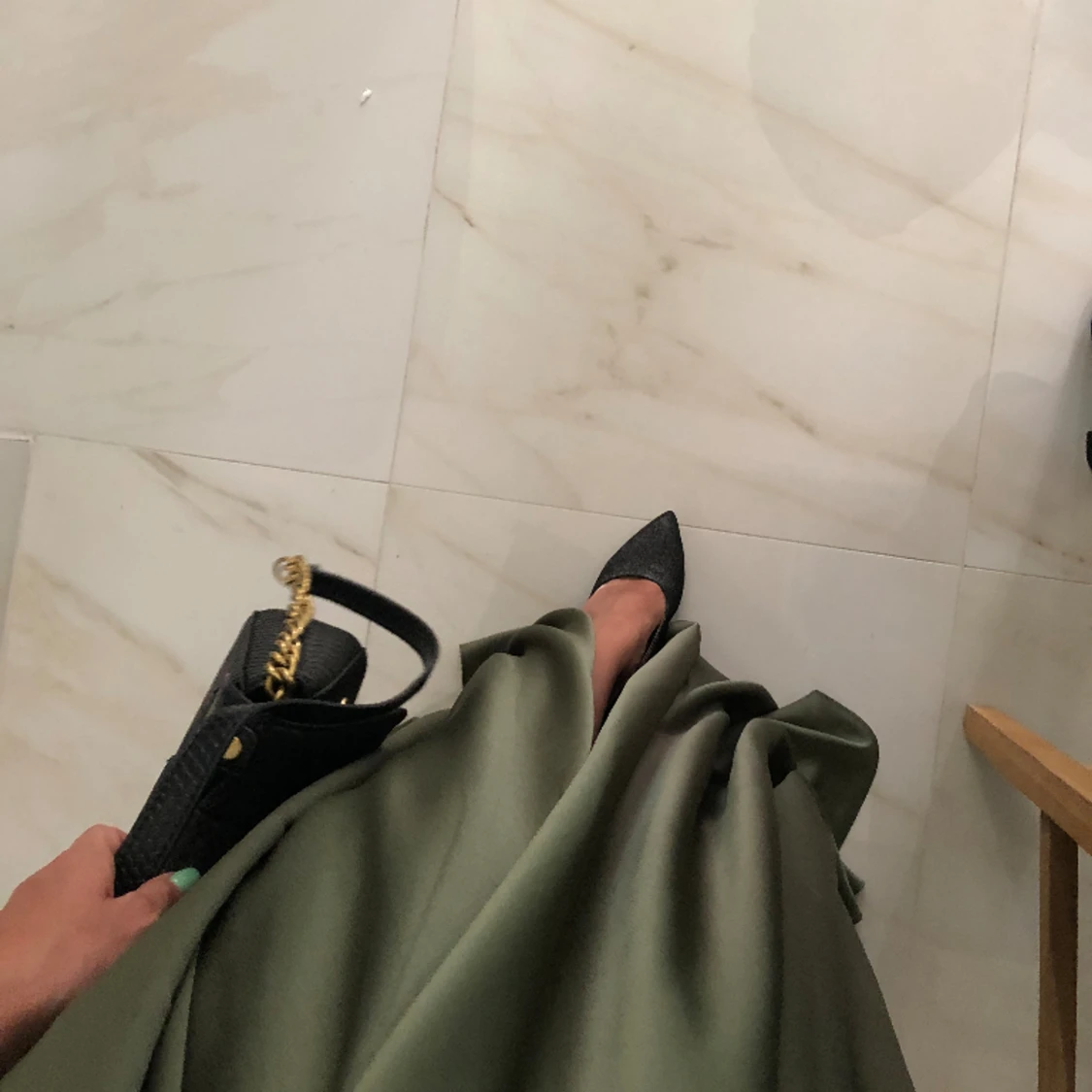 Khaki maxi klänning - 91