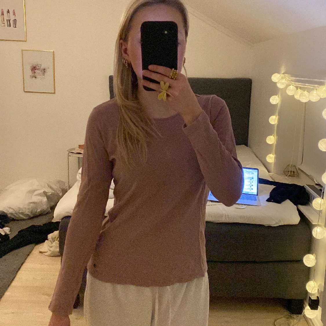 fin rosa tröja - 90