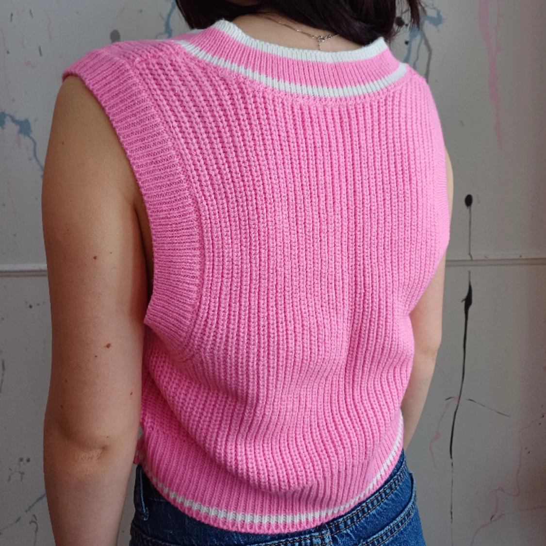 Stickad pullover - 90