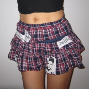 Mini skirt - Cool unik kjol med tryck🖤💋⭐️