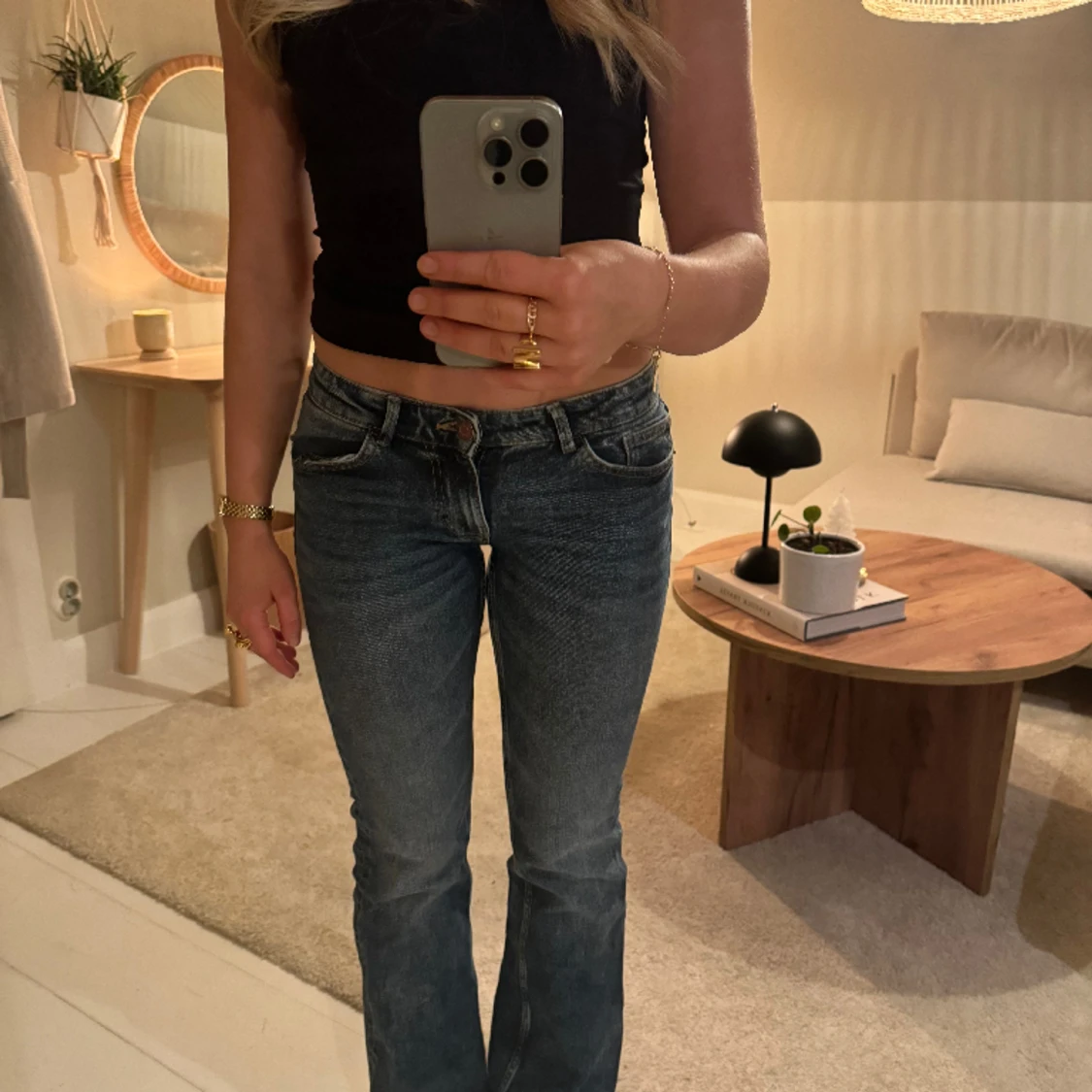 Lågmidjade jeans
