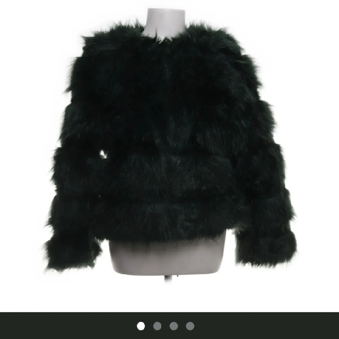 Grön päls jacka  - 90