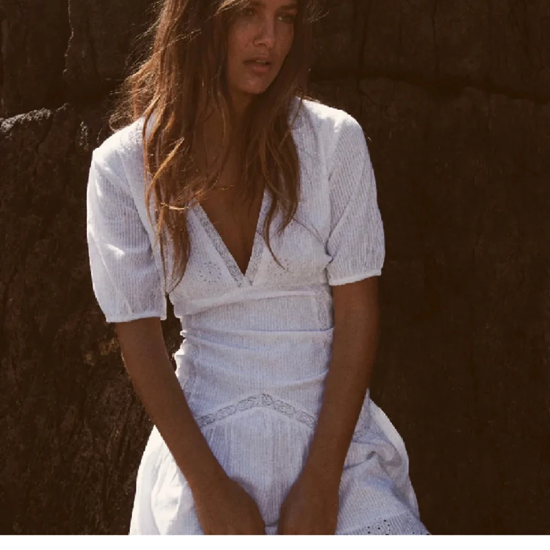 Vit zara klänning - 91