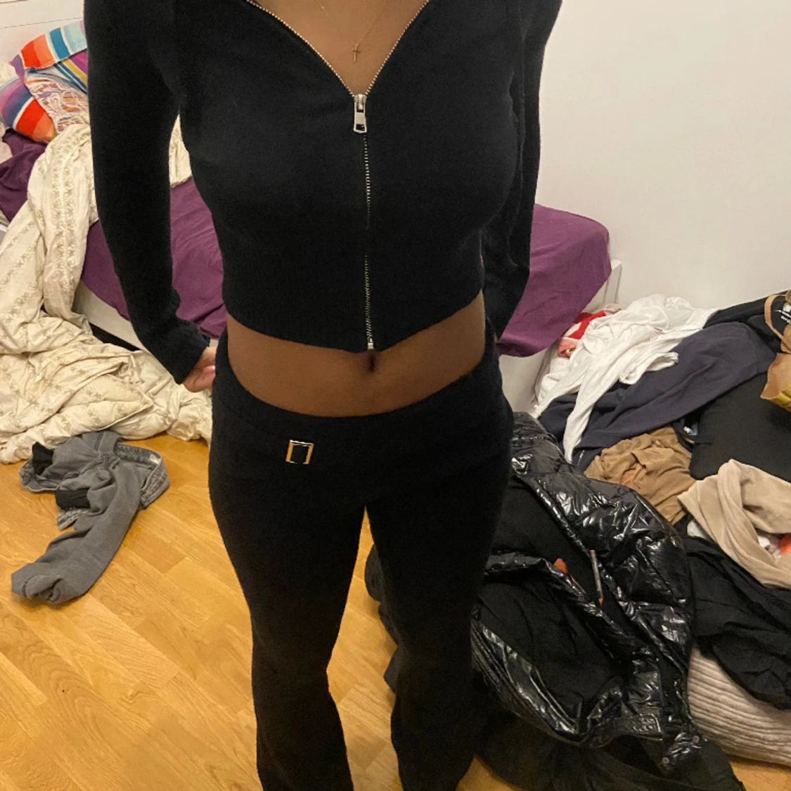 snygg y2k black set  - 91