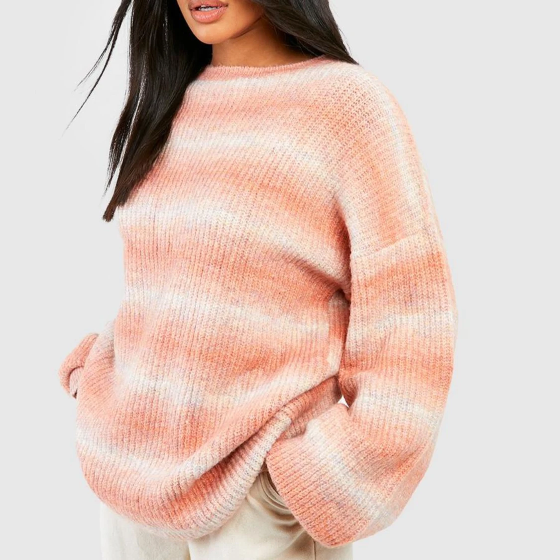 Oversized stickad tröja