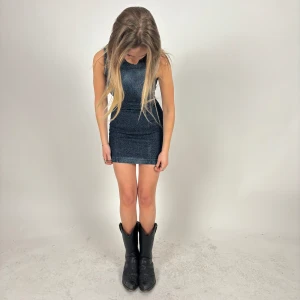 Jeanslänning - Miss sixty denim klänning med leopardmönster