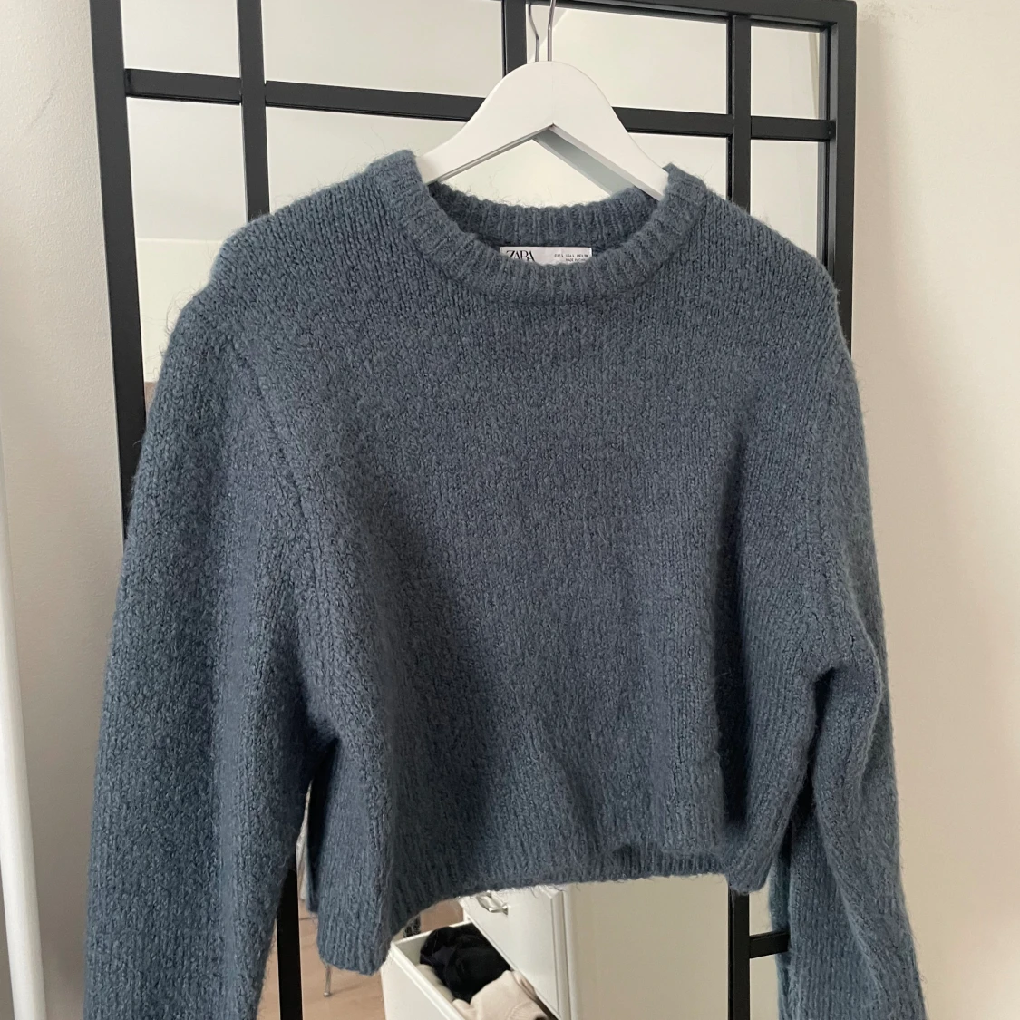 Blå stackad tröja Zara