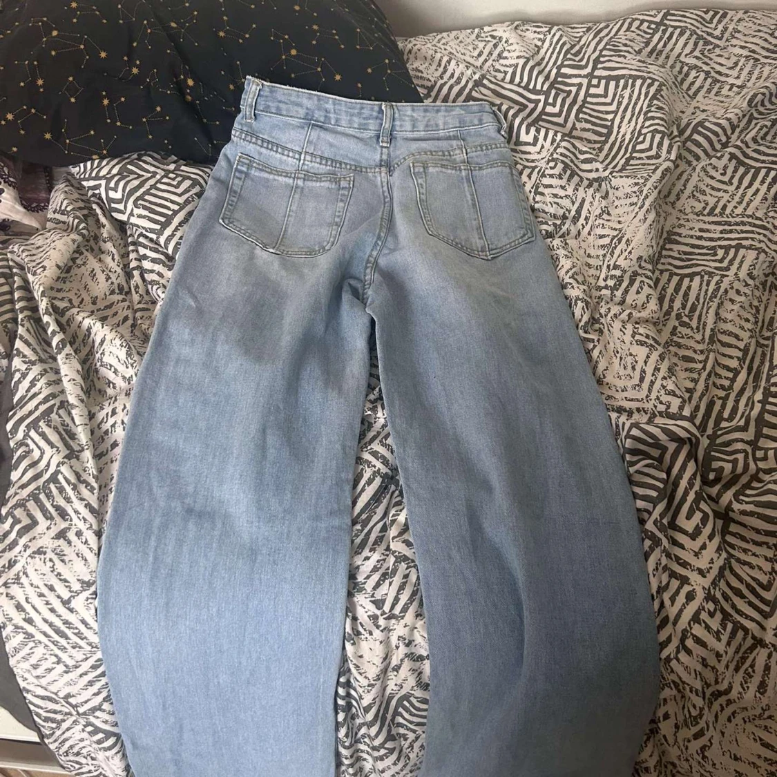 SHEIN PETITE Hög Midja Raka Ben Jeans - 90