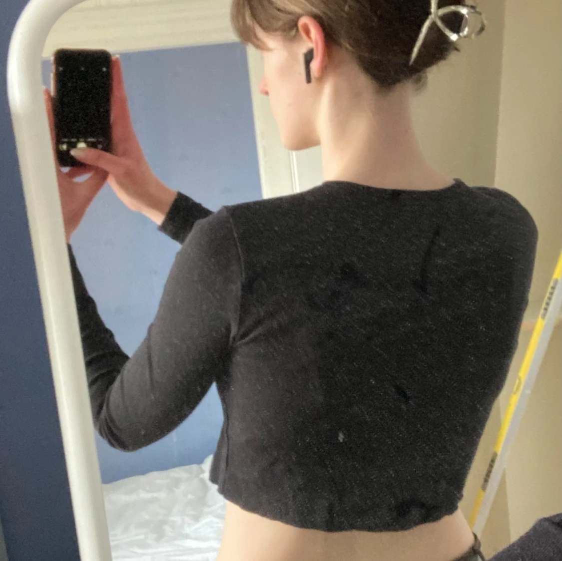 Gullig svart kofta - 90