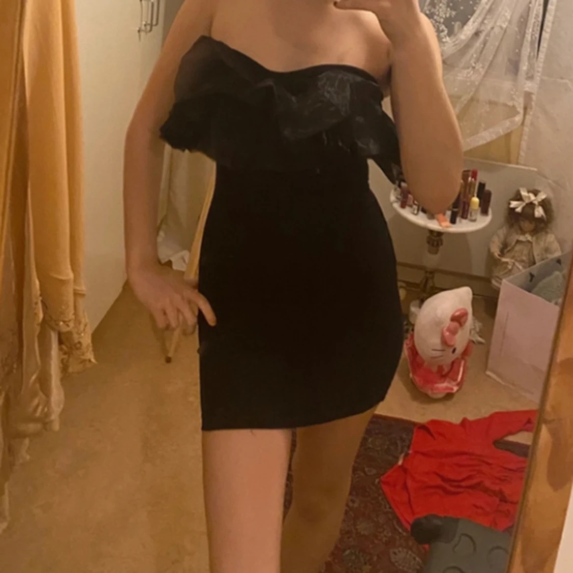 Svart Elegant coctail klänning 