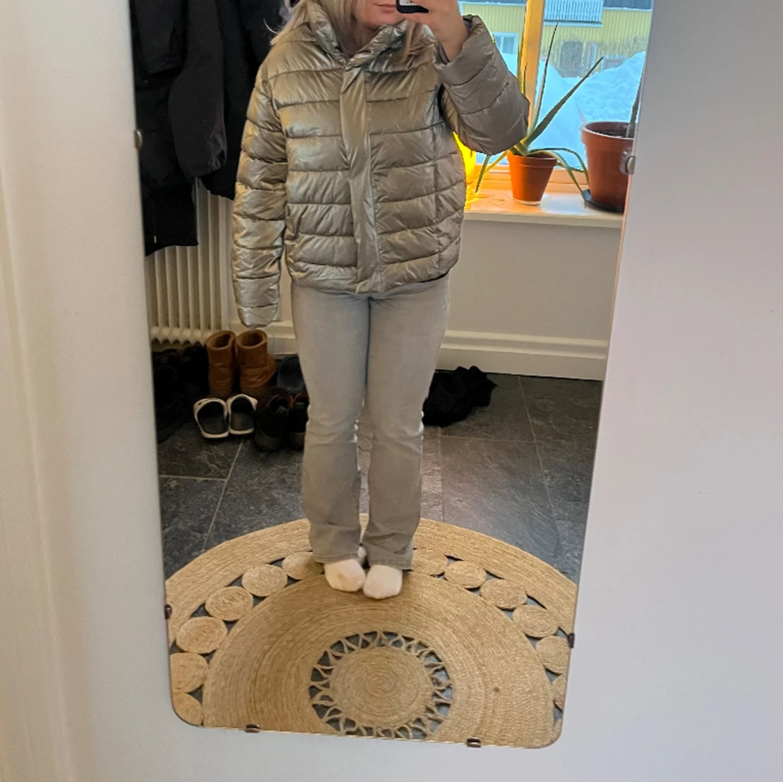 Silvrig dunjacka - 90