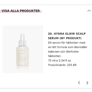 Hårserum - Oanvänt hårserum från Caia (från julkalendern).