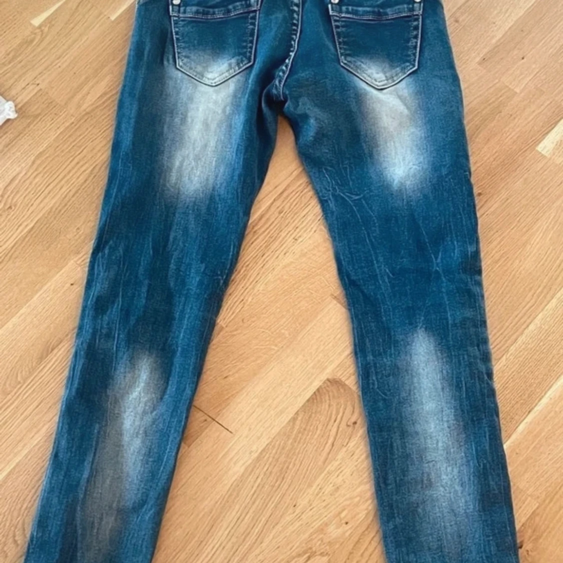 blå fina byxor  - 90