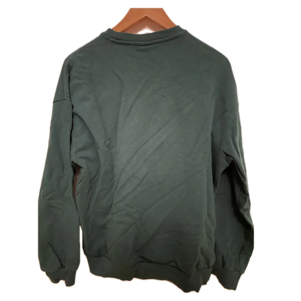Grön tröja med ”take care”- tryck från junkyard. Bra skick. . Tröjor & Koftor.