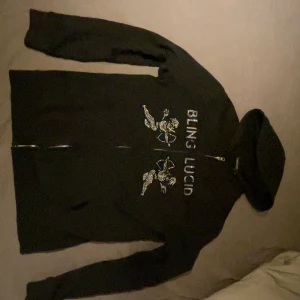 BlingLucid Zip Hoodie - Säljer denna BlingLucid zip upen. Riktigt skön och snygg tröja. Rhinestonen får tröjan att verkligen sticka ut. Knappt använd, som nyskick Kan fixa fler bilder. Har ett litet hål men på armbågen men som knappas syns