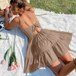 Äsommarklänning - Fin sommarklänning från SHEIN.  Använder den aldrig då jag har så mycket kläder.  Kanske bara använt den en gång. Superfin färg ! Och skön !