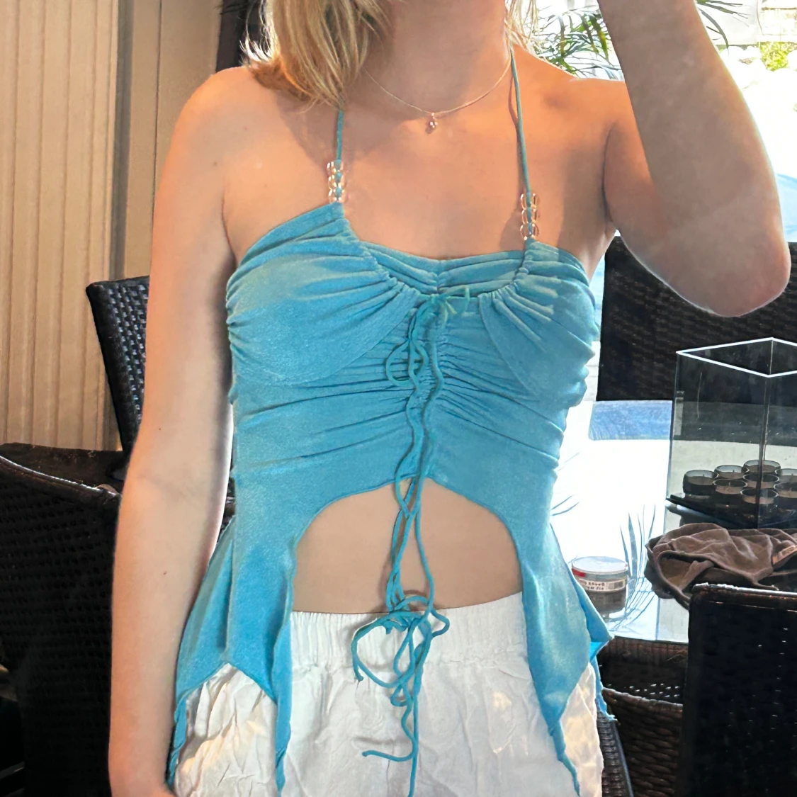 Supercool blå tröja  - 90