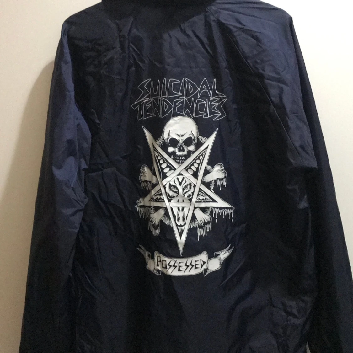 Suicidal Tendencies nylon jacka - Navy - Size L
