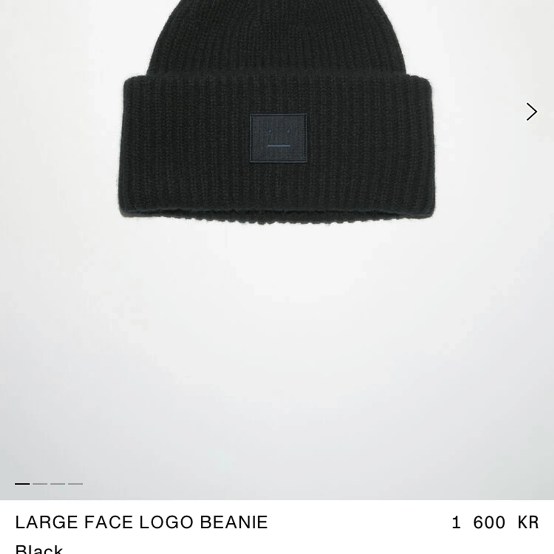 Acne mössa svart - 90