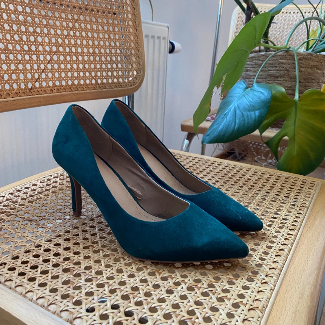 Gröna sammetsklackar  - 90