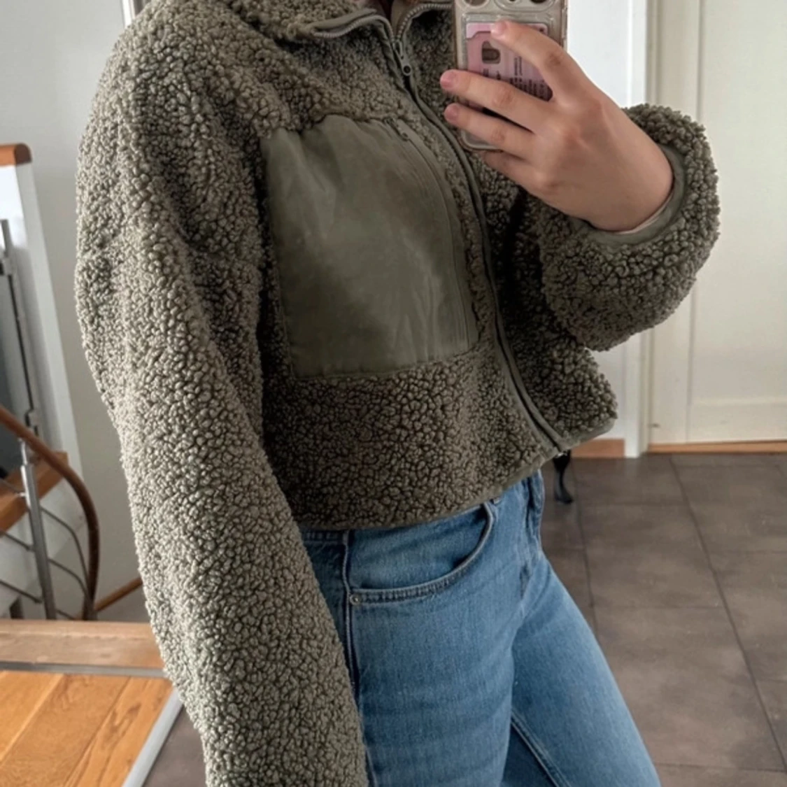 Militärgrön kofta - 90