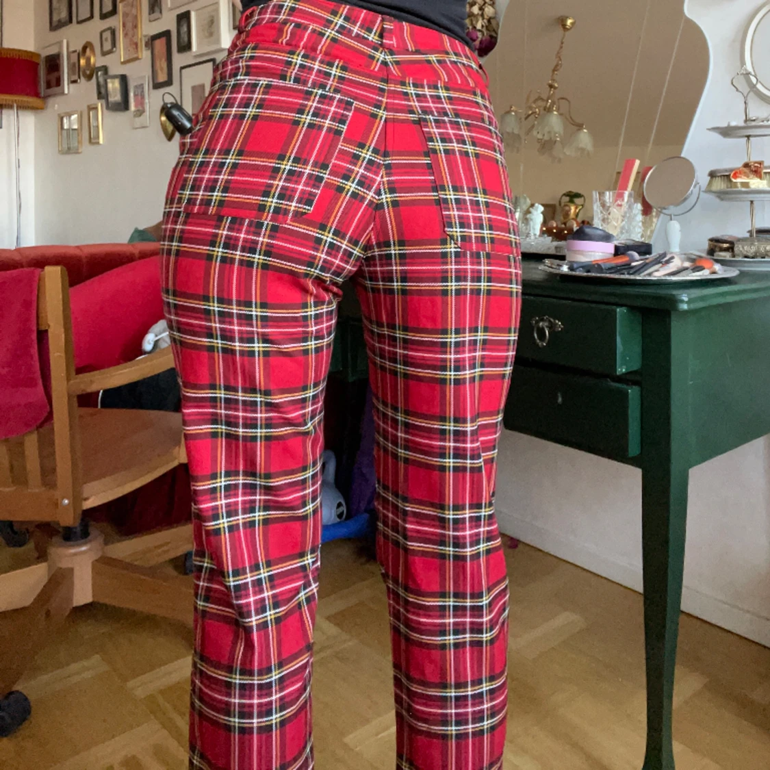 Skotskrutiga byxor  - 90