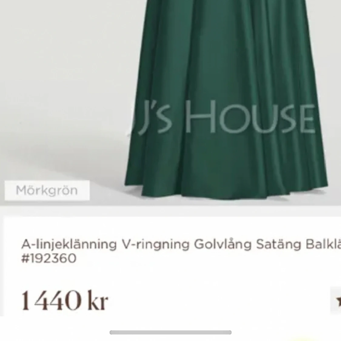 Mörkgrön balklänning! - 91