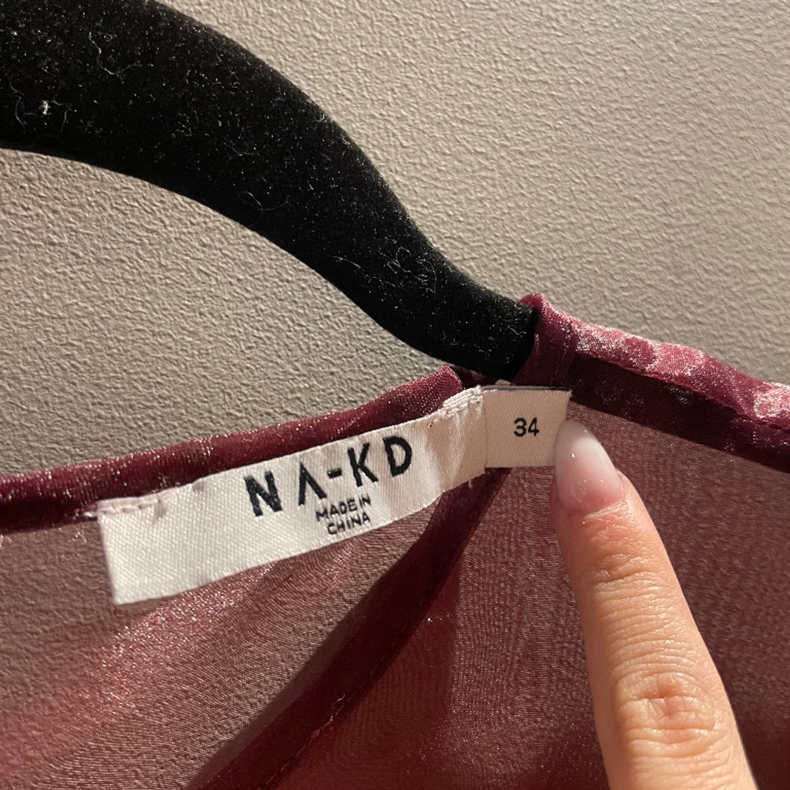 As snygg vin röd blus/topp - 91