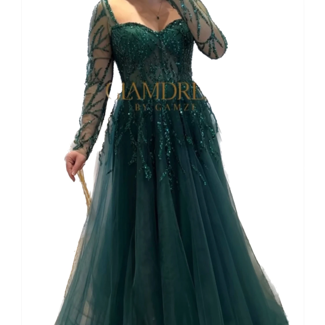 Grön balklänning festklänning