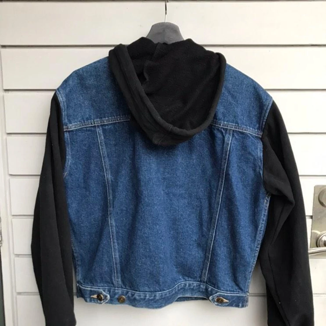 Jeansjacka med tygärmar  - 91