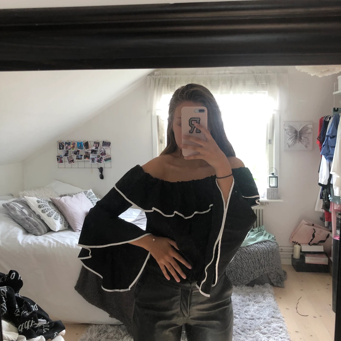 Svart blus från zara