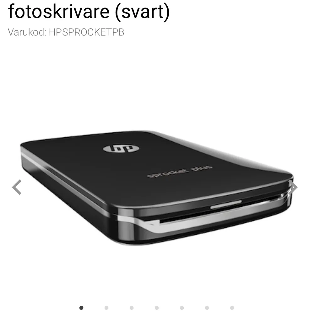 HP sprocket plus är en skrivare du kan ha med dig överallt, som skriver ut bilder direkt ifrån mobilen. Originalpris på denna är 1700, vilket du kan ta reda på med en lätt google sökning! originalförpackningen och laddare ingår i köpet 💓✨. Övrigt.