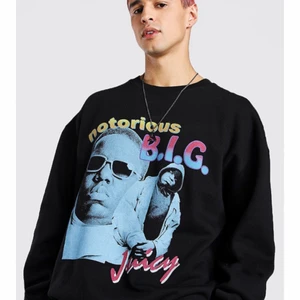 Biggie sweatshirt  - Sweatshirt med tryck på Biggie på i storlek S, endast använd på bilden. 