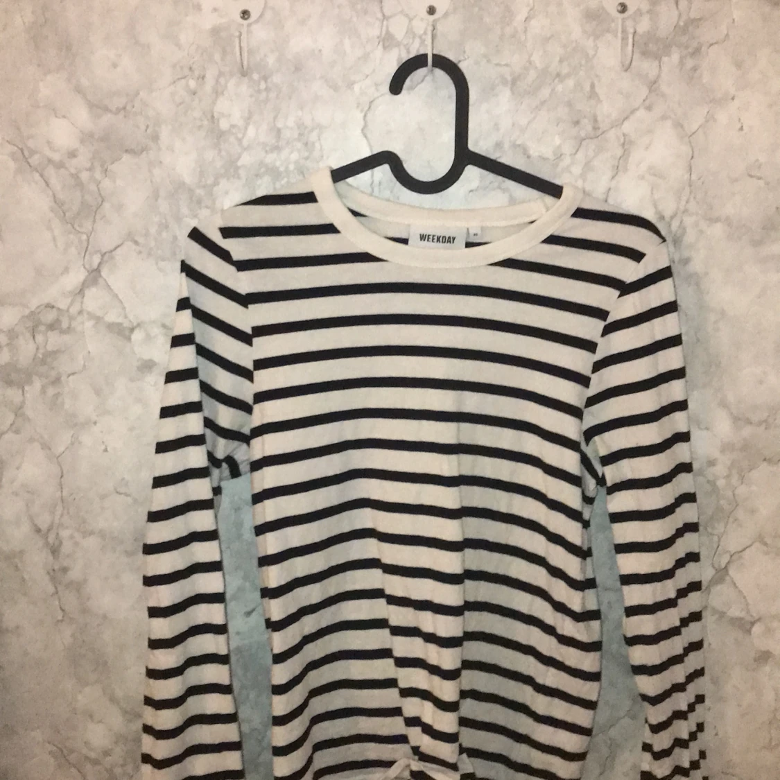 Randig långärmad tröja