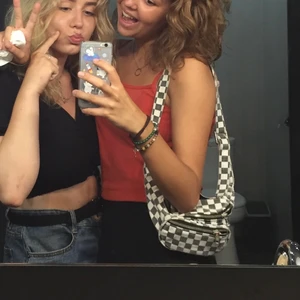 Rutig fannypack - En favvoväska från Brandy Melville. Den är i fannypack-modell men jag har mest använt den som axelväska! Den är i vanligt canvastyg med justerbara band. Sista bilden är lånad från google då jag inte är hemma just nu 🕺