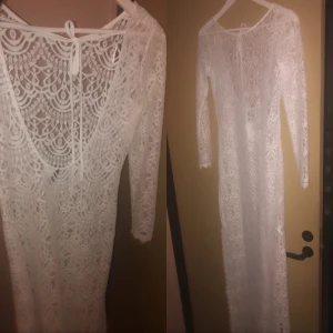 Långklänning  - Fin vit långklänning 