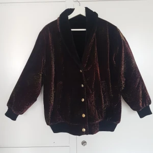 Vintage bomberjacka - Bomberjacka i sammet/fuskpäls. Köpt på vintagebutik i London. Går att ha åt båda hållen, ut och in. SUPERSNYGG! 