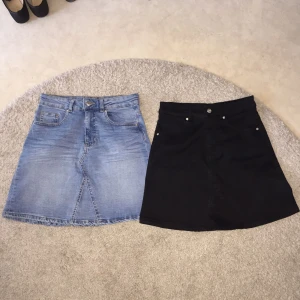  - Jeanskjolar från Gina tricot i strl 36 köpta förra sommaren. Helt oanvända. Priset är per styck. Nypris 299  BLÅ JEANSKJOL ÄR SÅLD