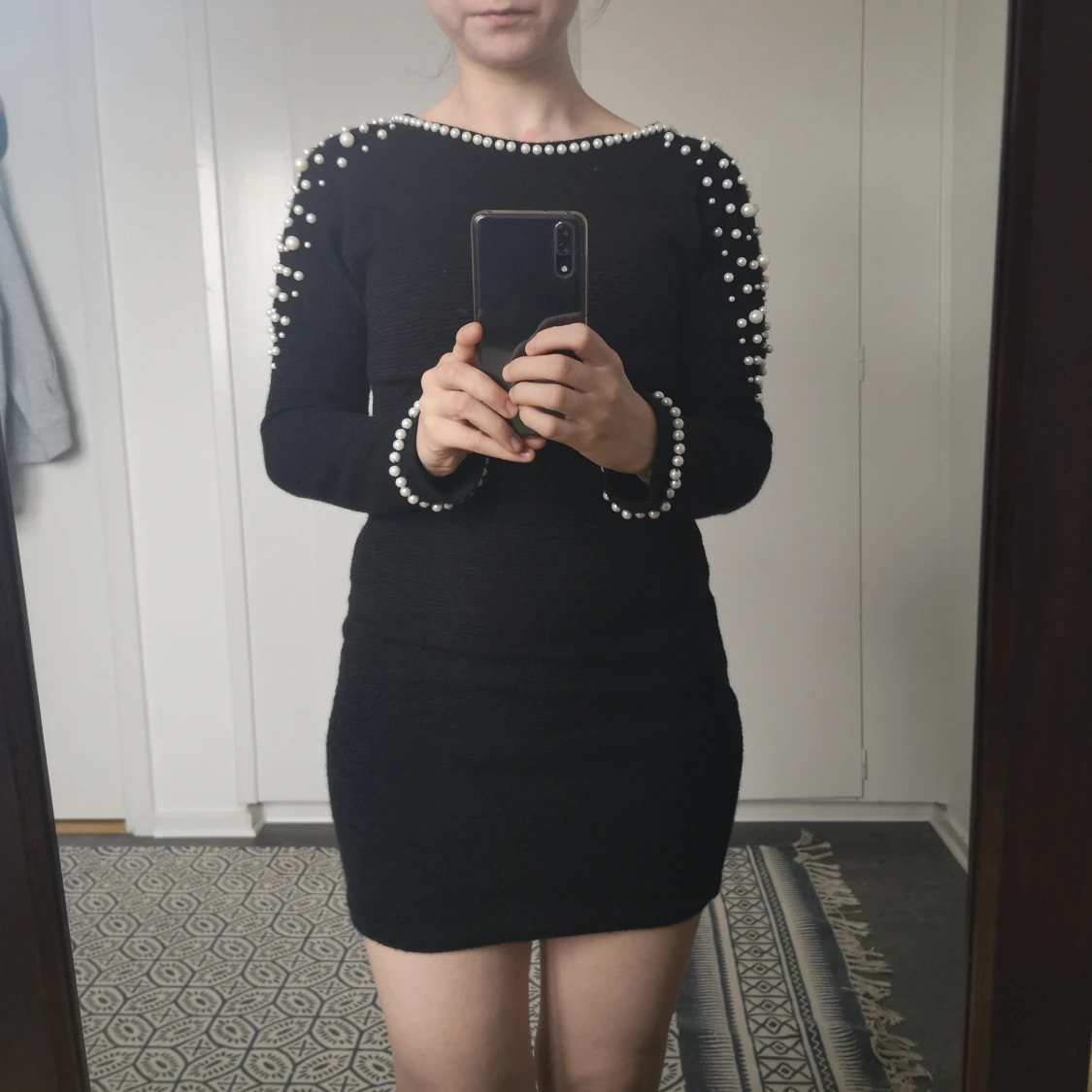 Svart second hand klänning  - 90