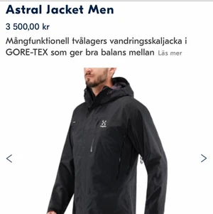 Helt ny Haglöfs Astral jacka - Helt nya med prislapp strl M-XL Svart/Blå 2000kr st kan möjligtvis sänkas vid snabb affär.