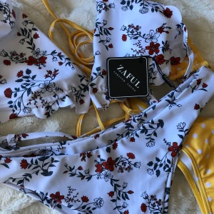 Vit bikini från zaful med prislapp kvar - Helt oanvänd. Storlek L men passar M!