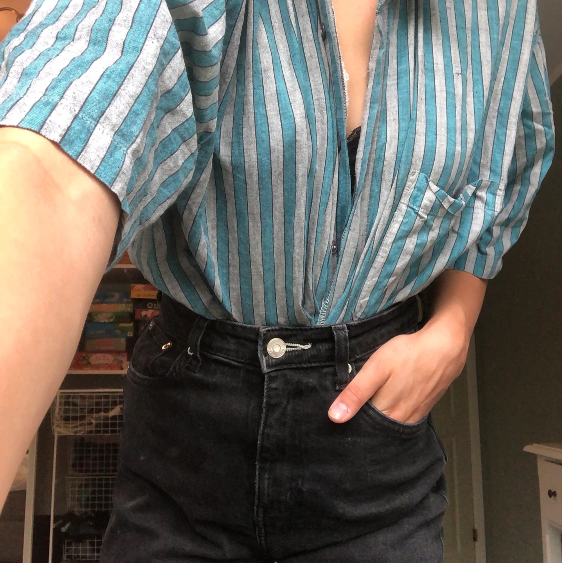 Randig skjorta  - 90