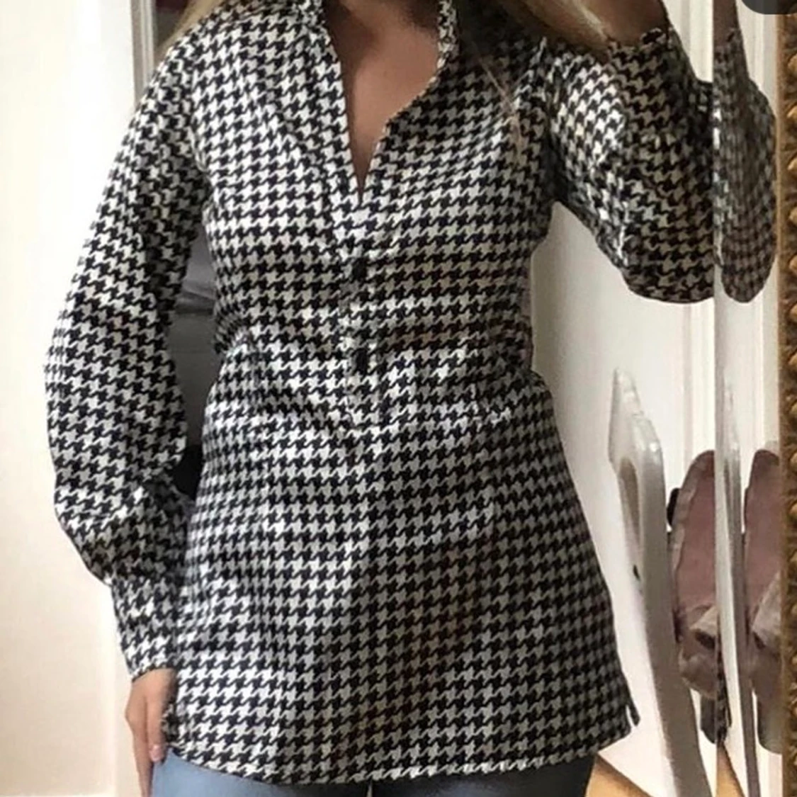Houndstooth blus - 90