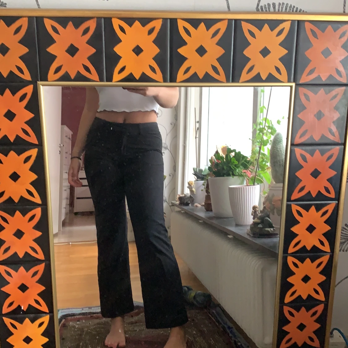 Snygga vida kostymbyxor - 90