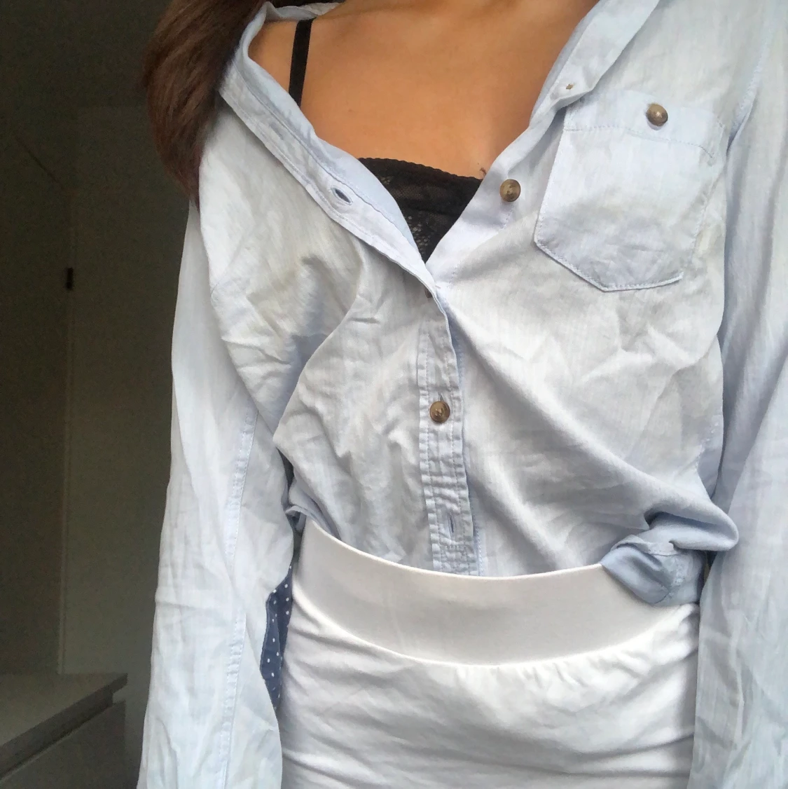 Ljusblå skjorta  - 90