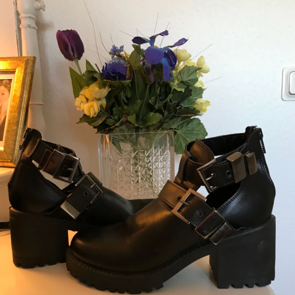 Svarta klackboots - 1512432816