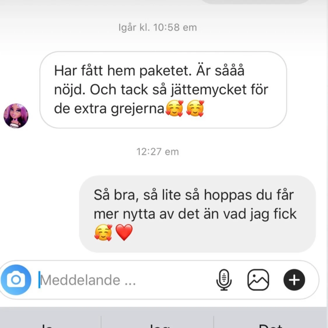Nöjda kunder från instagram - 90