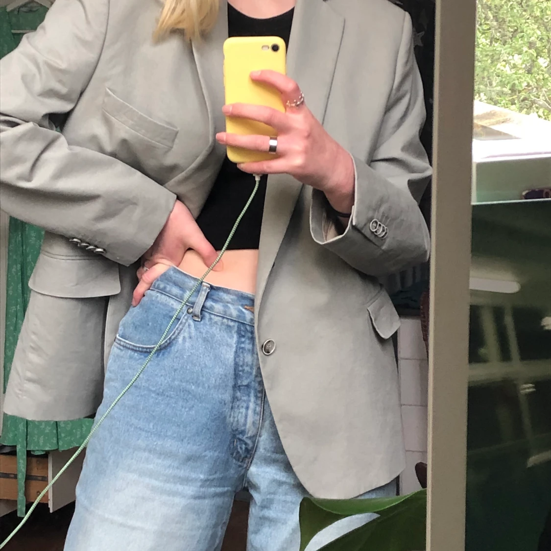 Gråbeige blazer! - 90