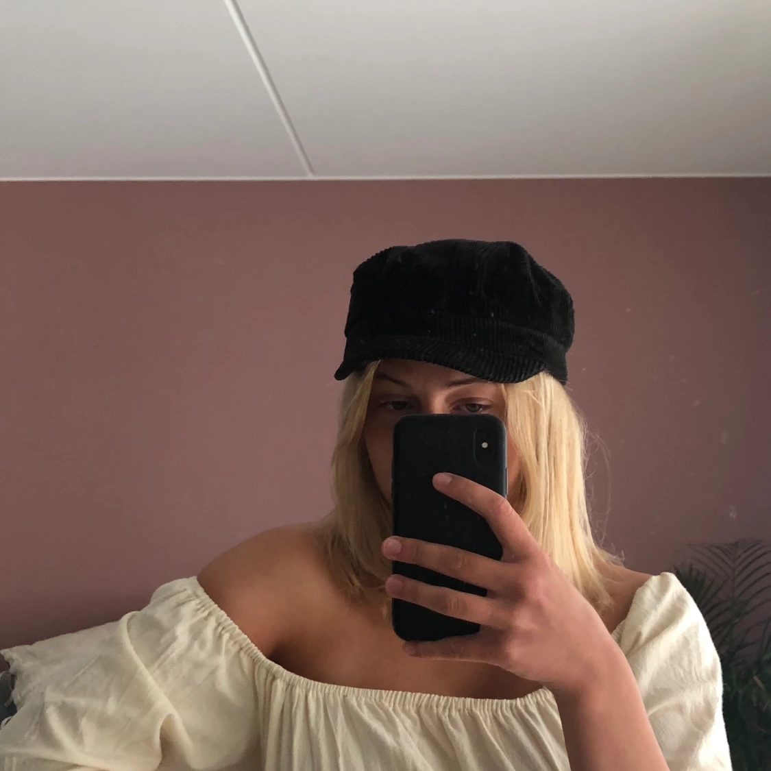 Svart manchesterkeps